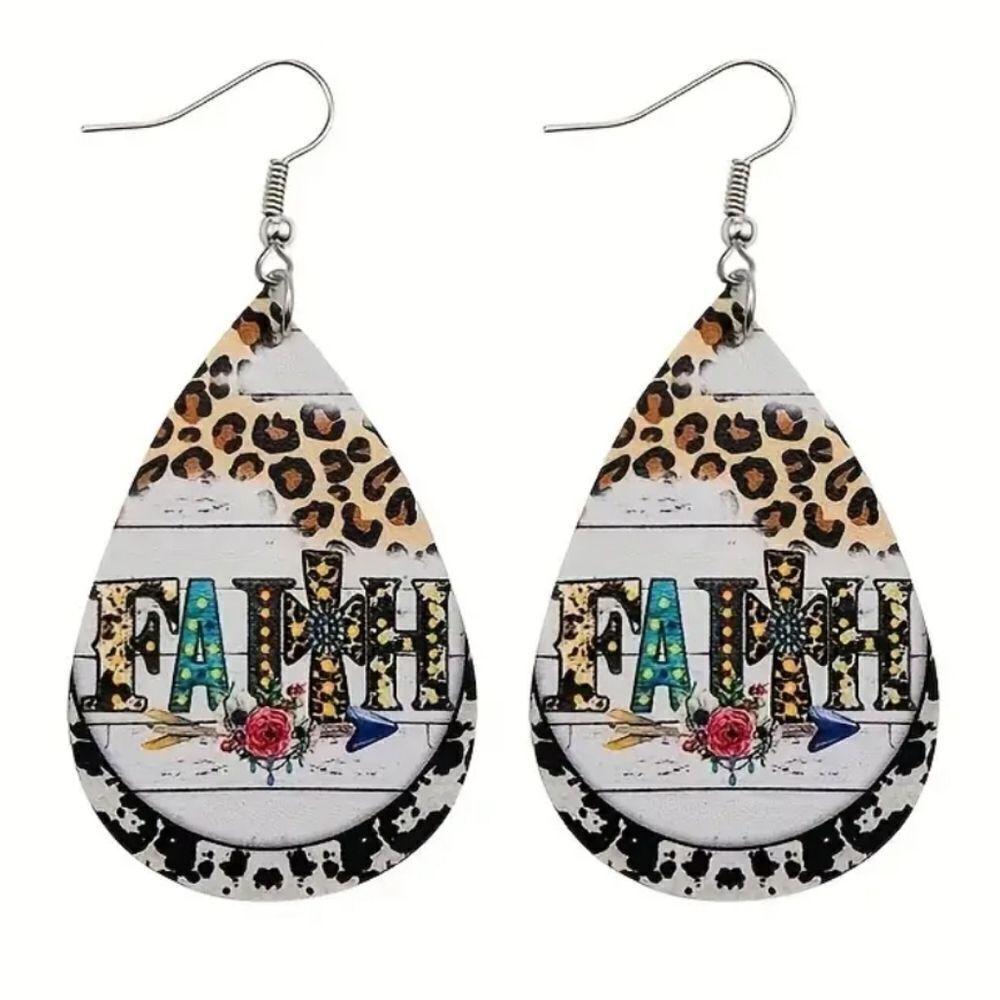👋 Faith Graphic Earrings | Mix And Match 3/$20